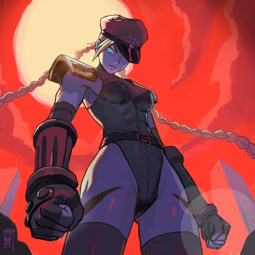 cammy white and m. bison (street fighter) drawn by watcher_hollow