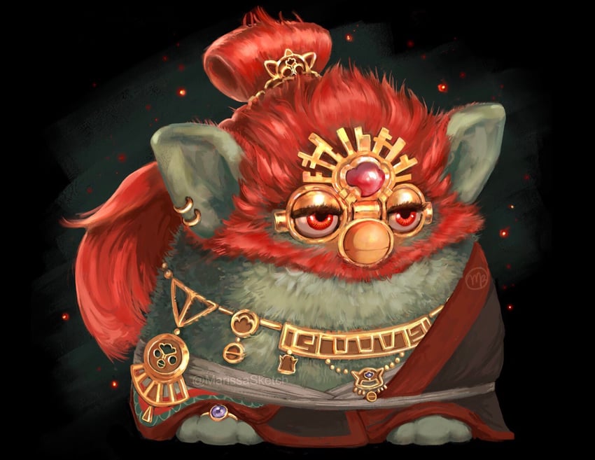 ganondorf and furby (the legend of zelda and 2 more) drawn by marissa_(marissasketch)