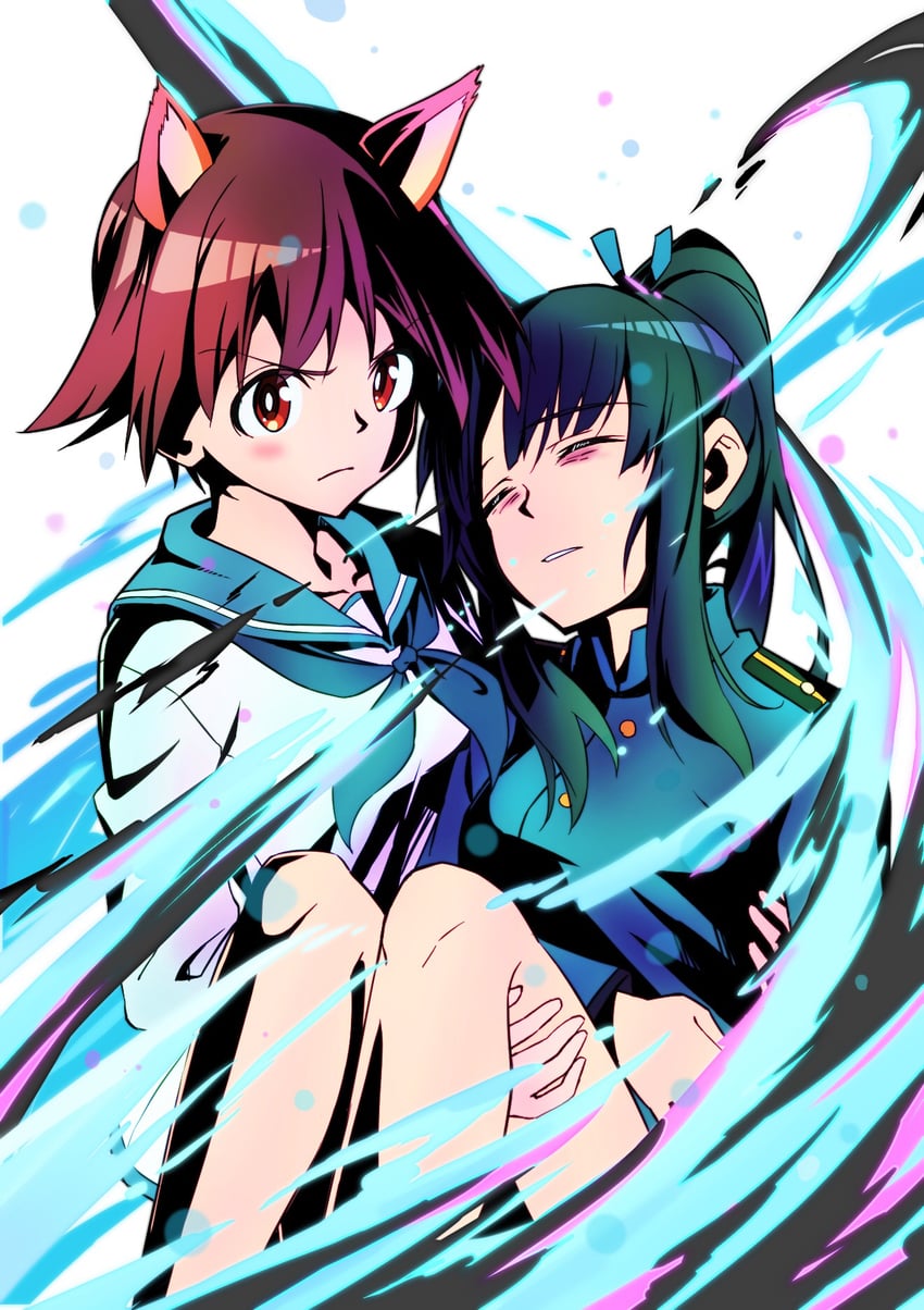 miyafuji yoshika and hattori shizuka (world witches series and 1 more) drawn by 5to_rai
