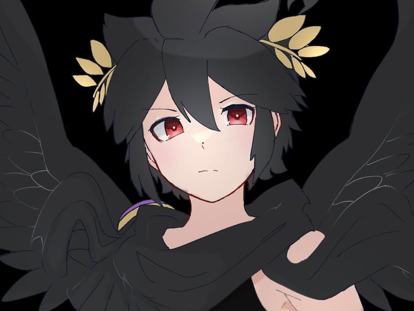 dark pit (kid icarus and 1 more) drawn by waffuum