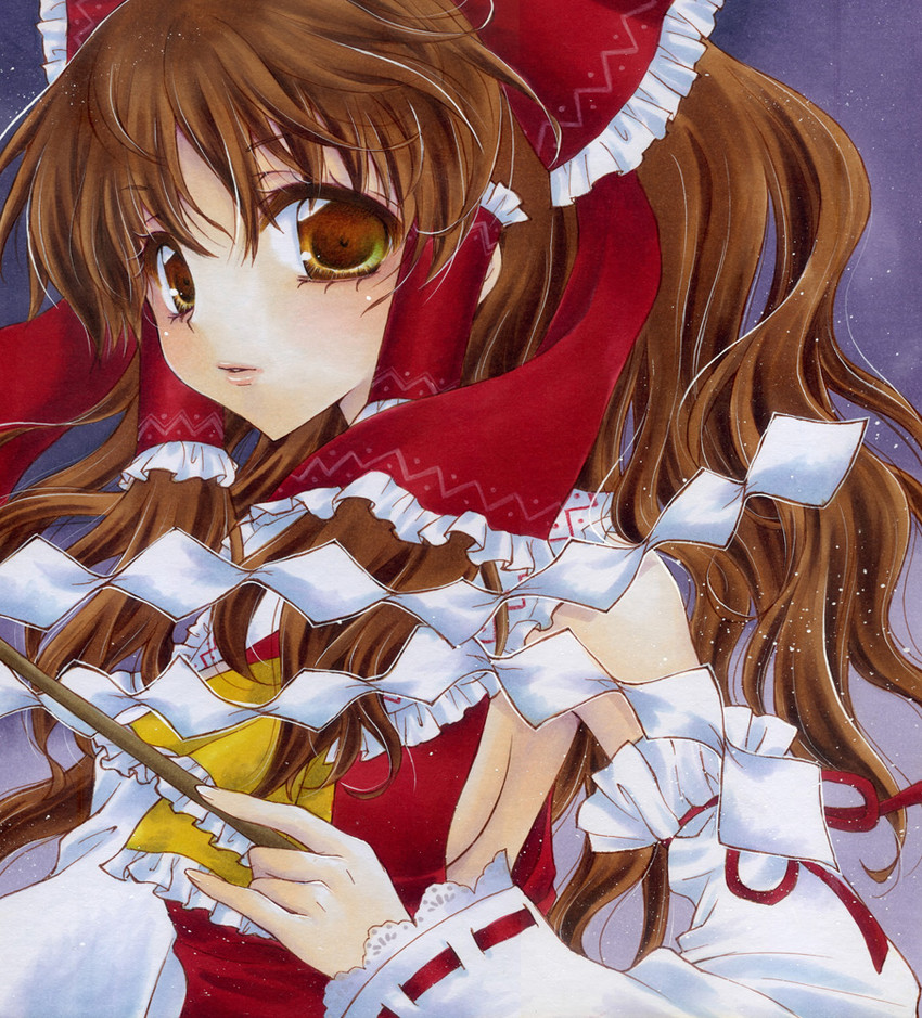 hakurei reimu (touhou) drawn by aoi_yuuka_(ao_no_kokoro)