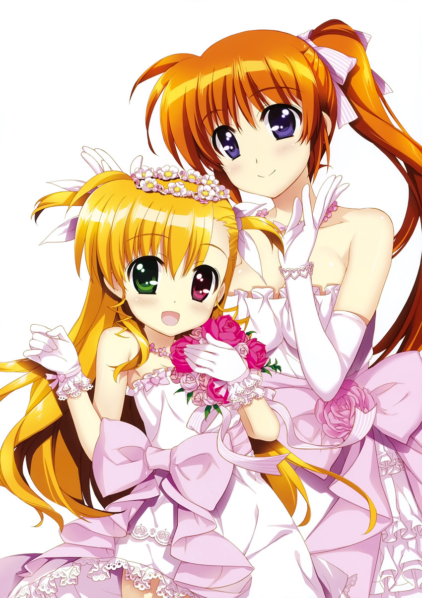 takamachi nanoha and vivio (lyrical nanoha and 1 more) drawn by fujima_takuya