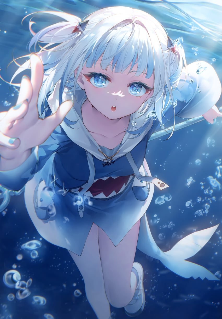 gawr gura (hololive and 1 more) drawn by toosaka_asagi