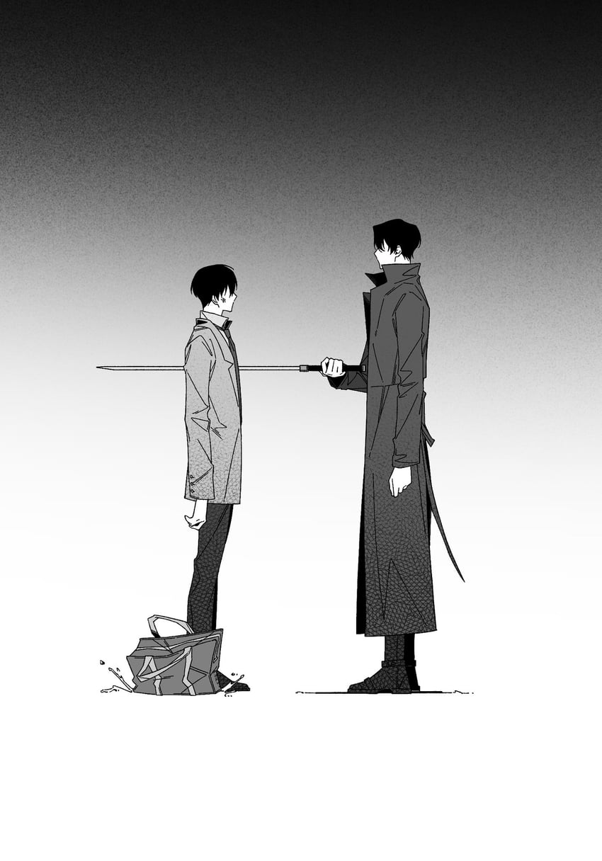kim dokja and yoo joonghyuk (omniscient reader's viewpoint) drawn by benkdjjituibot