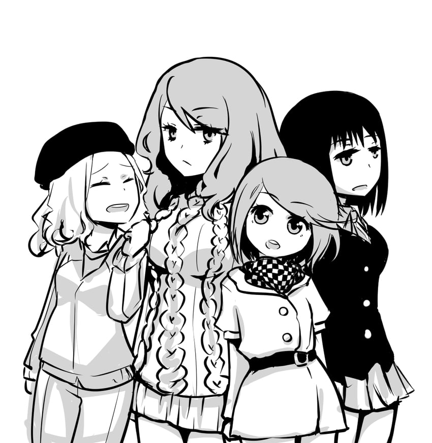 mugino shizuri, frenda seivelun, kinuhata saiai, and takitsubo rikou (toaru majutsu no index and 1 more) drawn by i.u.y