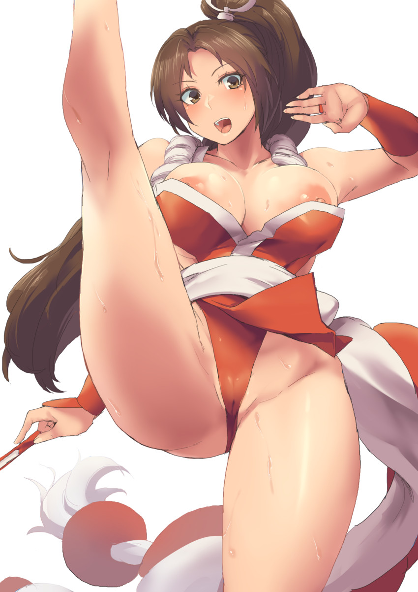 shiranui mai (the king of fighters and 2 more) drawn by minakami_(flyingman555)