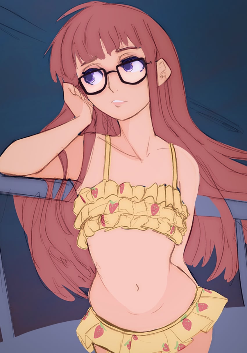 sakura futaba (persona and 1 more) drawn by blysill