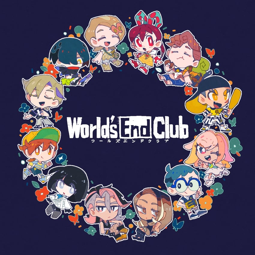 vanilla, nyoro, pochi, yuki, pai, and 7 more (world's end club) drawn by nekopon1478