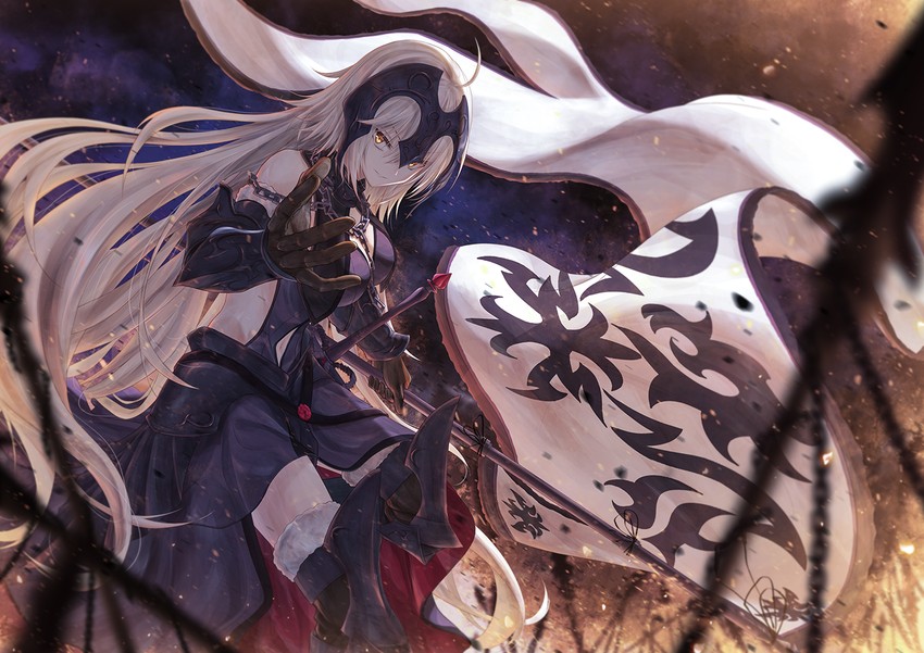 jeanne d'arc alter (fate and 1 more) drawn by bae.c
