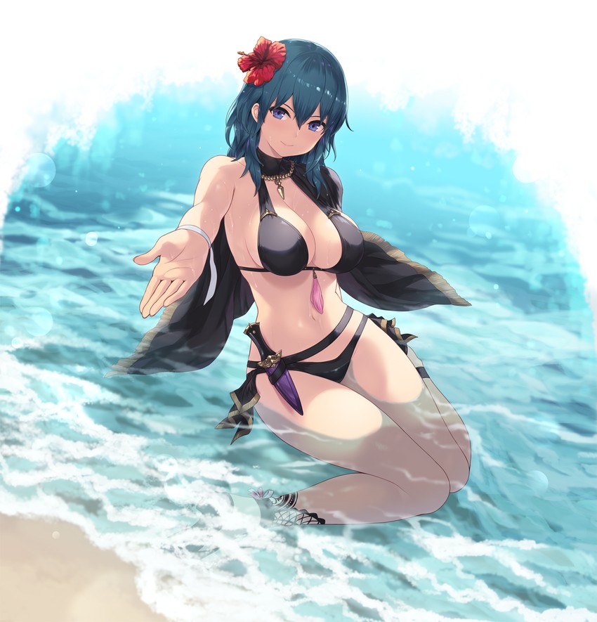 female byleth (fire emblem and 2 more) drawn by cait_aron