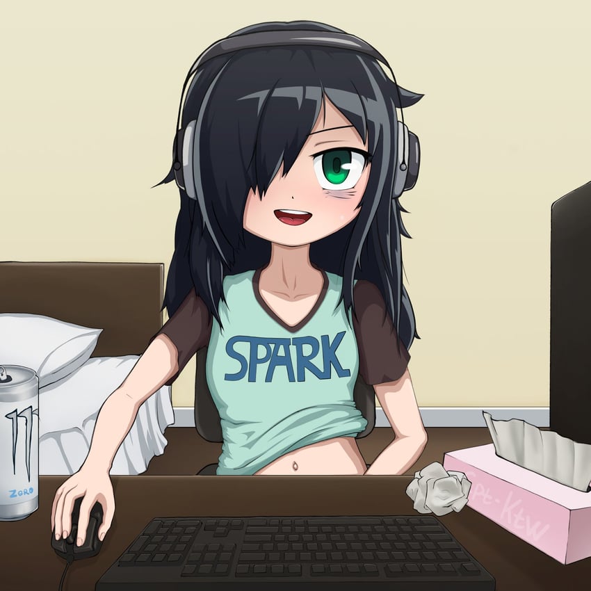 kuroki tomoko (watashi ga motenai no wa dou kangaetemo omaera ga warui!) drawn by cpt_ktw