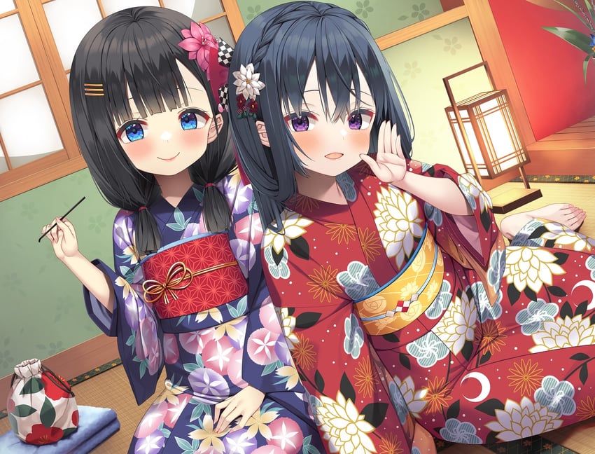somei yoshino and takane (mimikaki rifure) drawn by asa_no_ha_(awayuki)