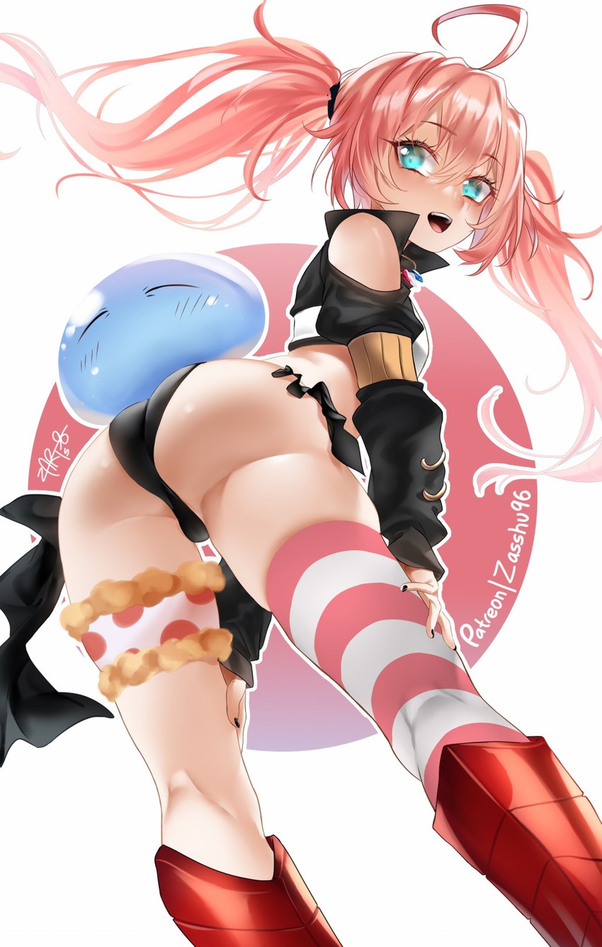 rimuru tempest and milim nava (tensei shitara slime datta ken) drawn by zasshu