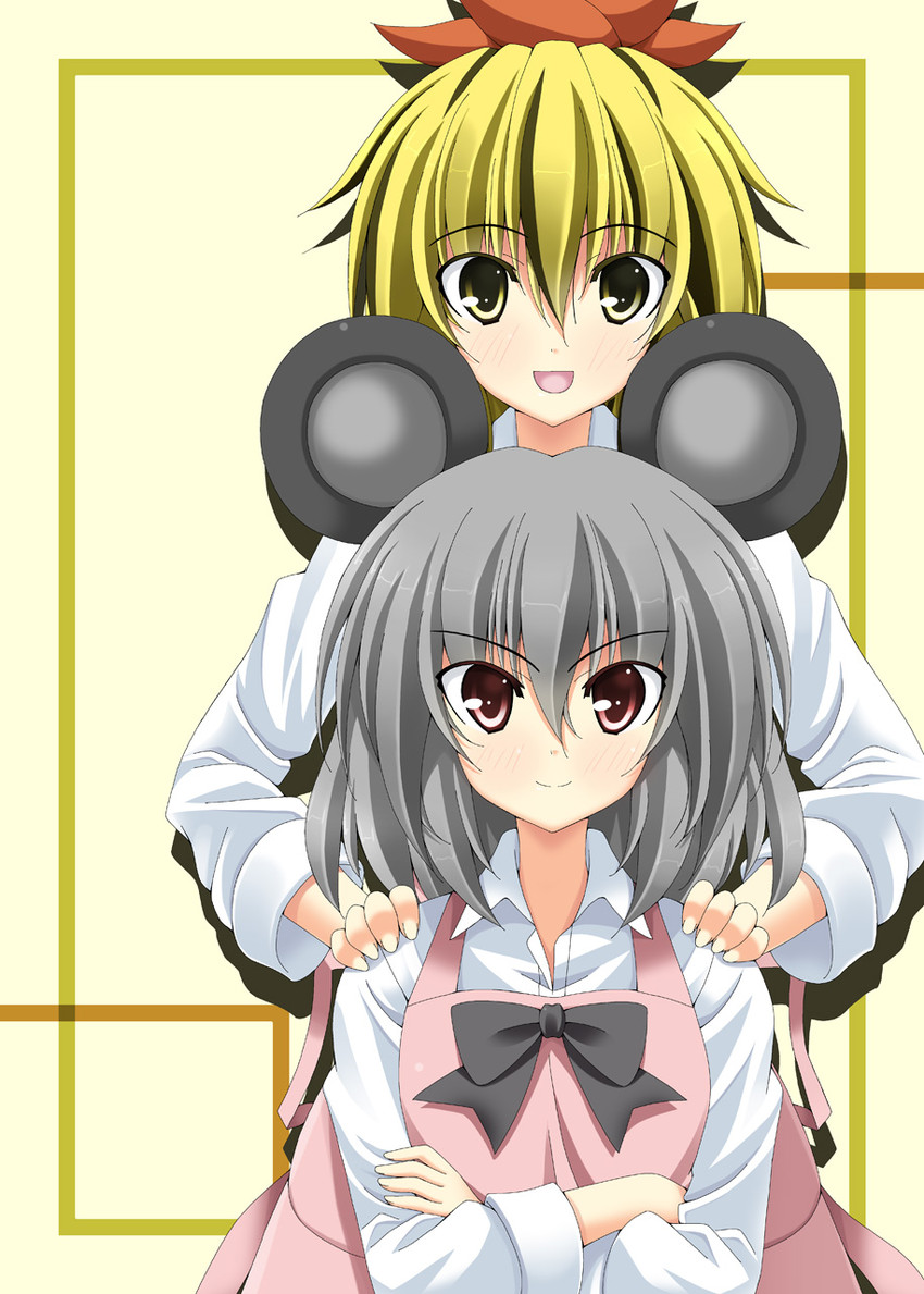 nazrin and toramaru shou (touhou) drawn by rappa_(rappaya)