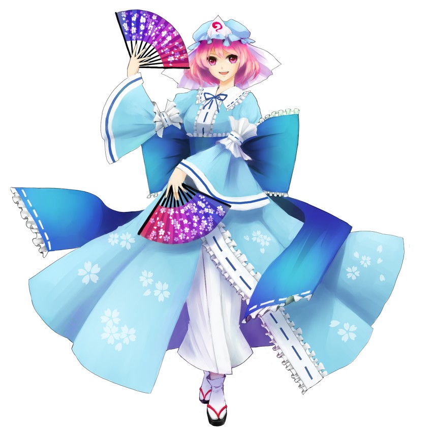 saigyouji yuyuko (touhou) drawn by nora_(le-chat-noir)