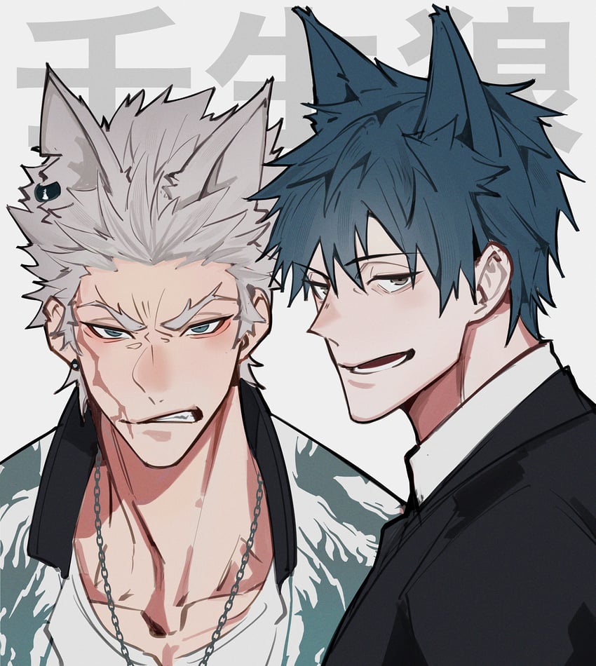saitou hajime and nagakura shinpachi (fate and 1 more) drawn by haruakira