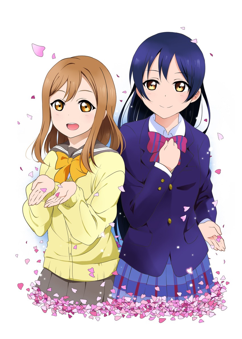 sonoda umi and kunikida hanamaru (love live! and 2 more) drawn by suan_ringo