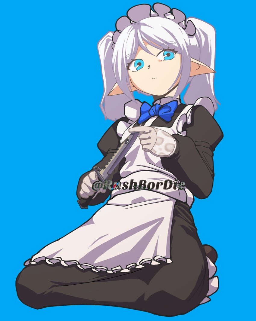 frieren (sousou no frieren and 2 more) drawn by hugo_(rushbordie)
