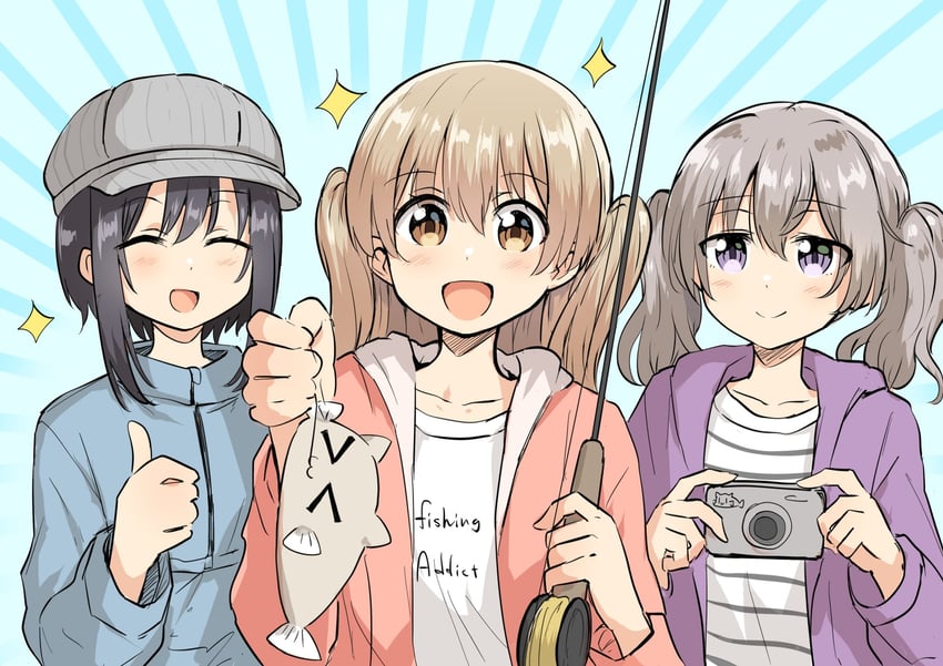 yoshinaga koi, minagi koharu, and minagi hiyori (slow loop) drawn by betock