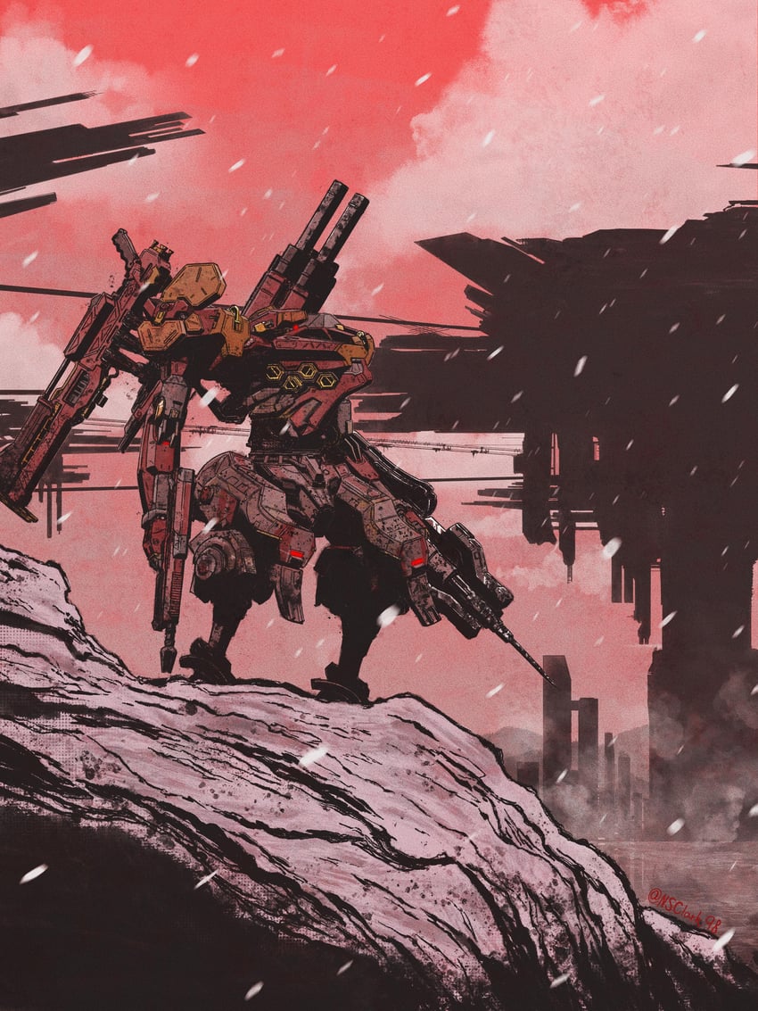 armored core and 1 more drawn by nsclark98