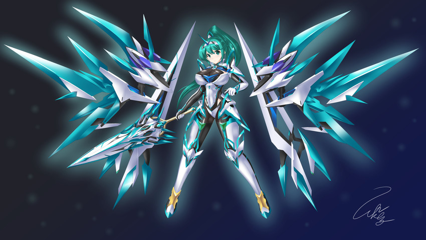 pneuma (xenoblade chronicles and 1 more) drawn by yakkey