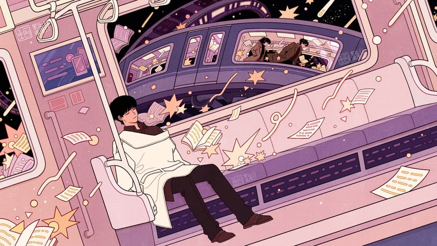 kim dokja, yoo joonghyuk, and han sooyoung (omniscient reader's viewpoint) drawn by mukumuku_u