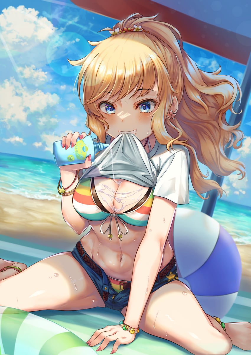 ohtsuki yui (idolmaster and 2 more) drawn by wari_sando