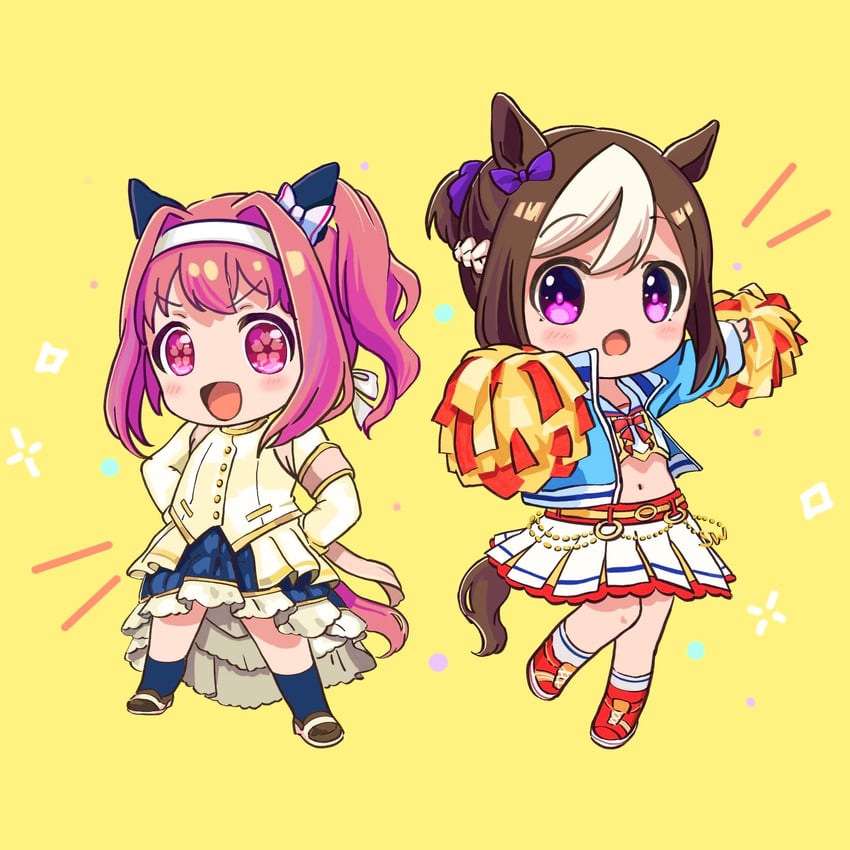 special week, haru urara, nice nature, and king halo (umamusume) drawn by moko39_takasora