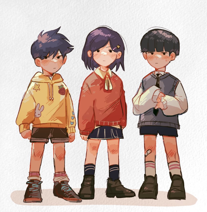 kageyama shigeo, kageyama ritsu, and takane tsubomi (mob psycho 100) drawn by mp100days