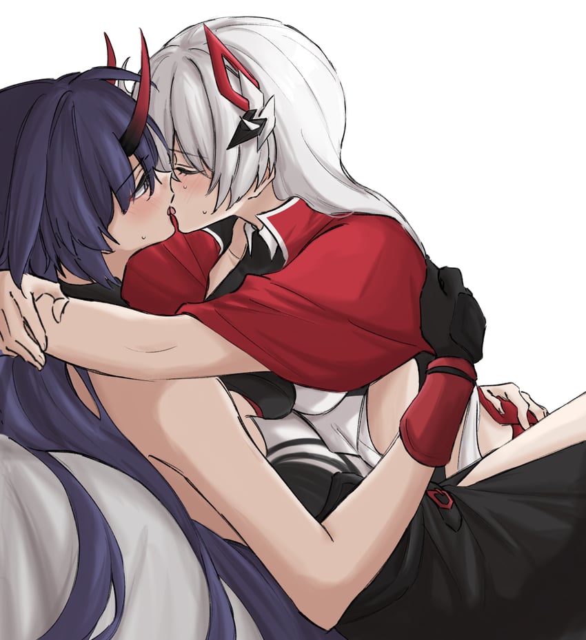 kiana kaslana and raiden mei (honkai and 1 more) drawn by syonosuke9573