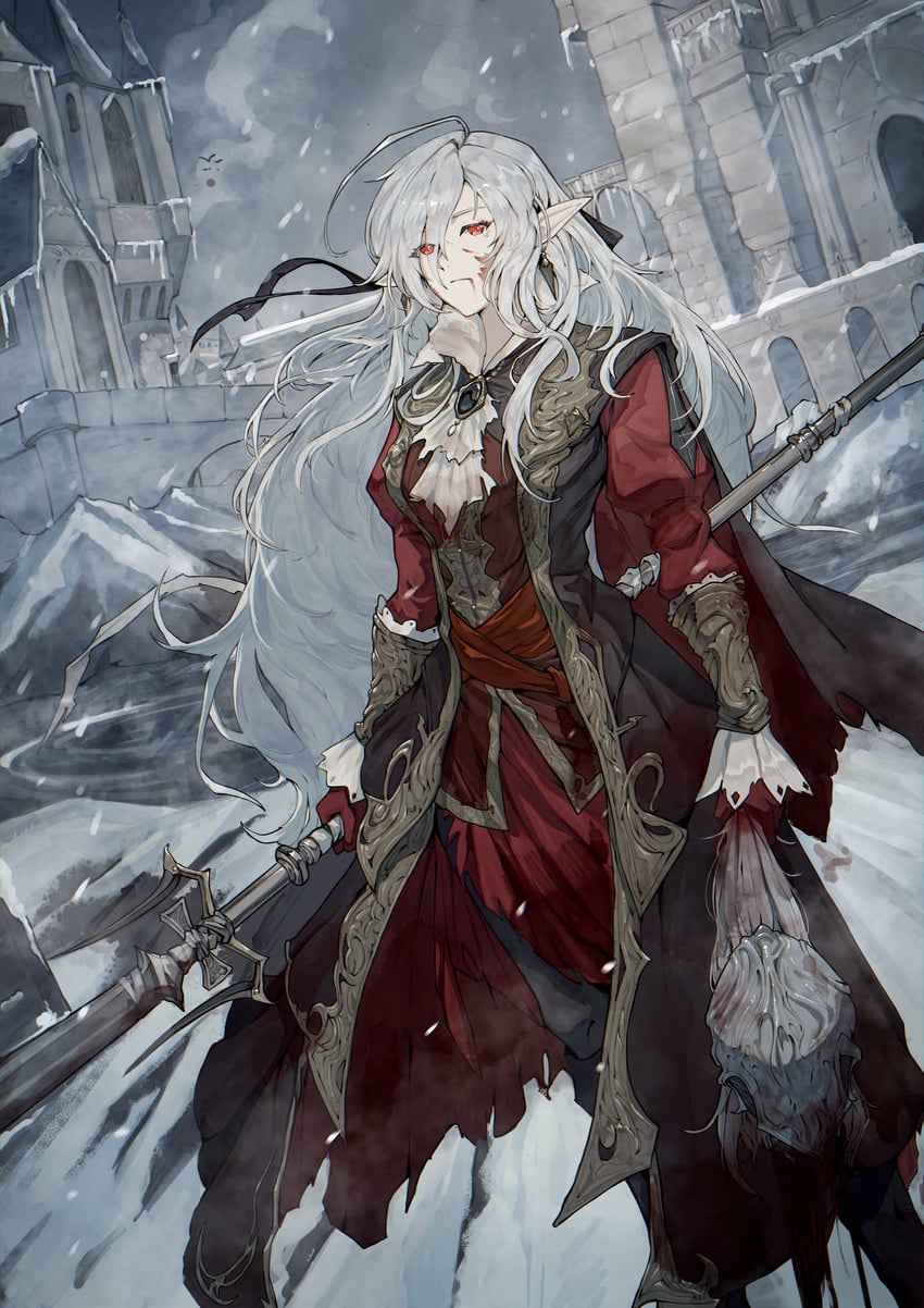 gladiia (arknights and 1 more) drawn by xiahou_xiansheng