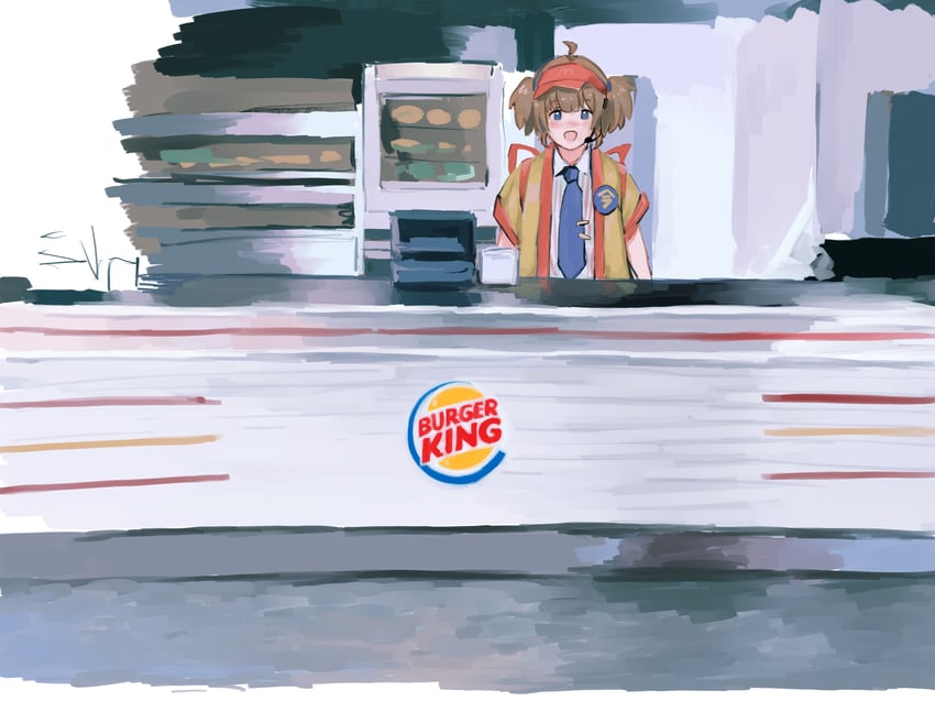 imadake dabuchi tabemi (mcdonald's and 1 more) drawn by fn2188