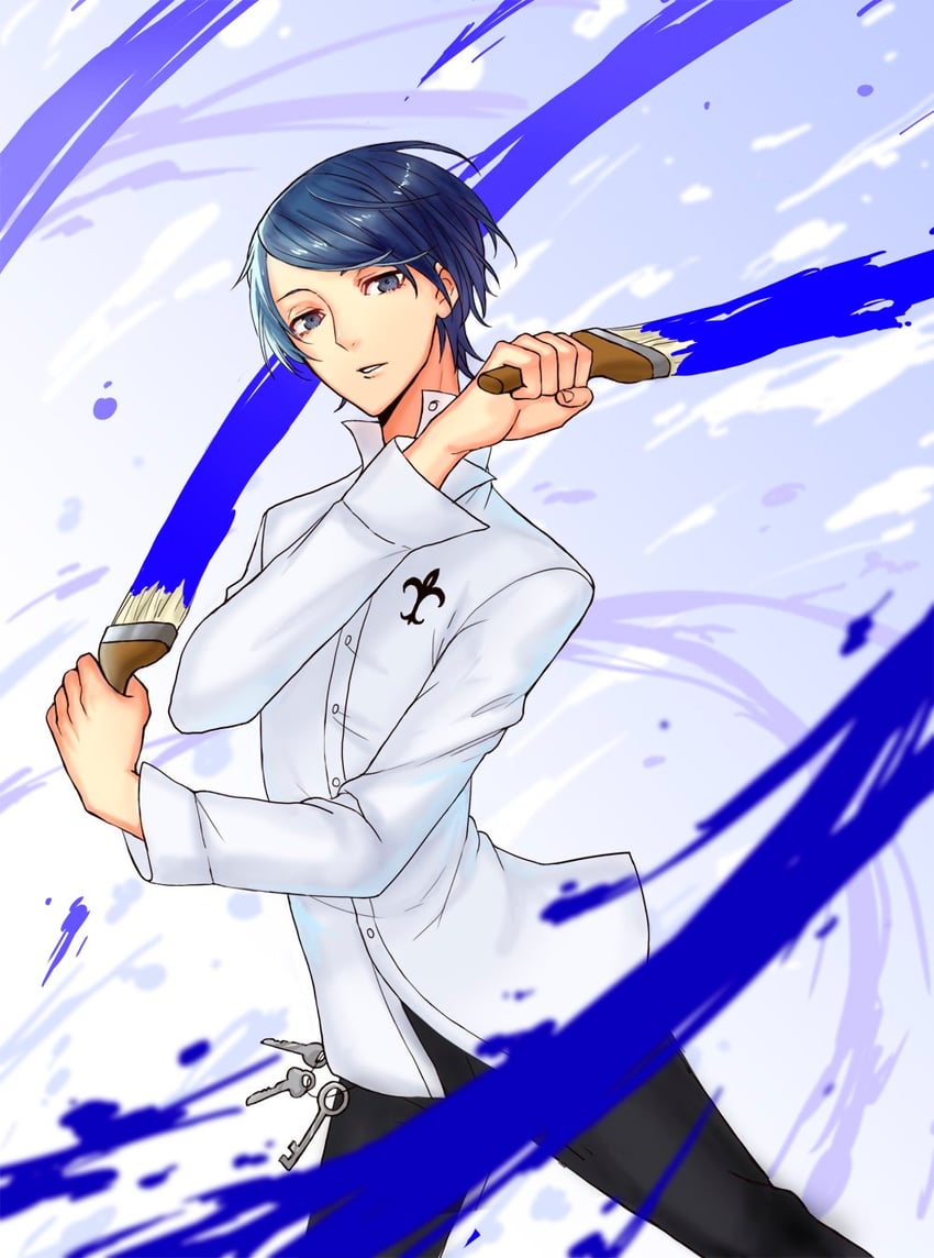 kitagawa yuusuke (persona and 1 more) drawn by monotsuki