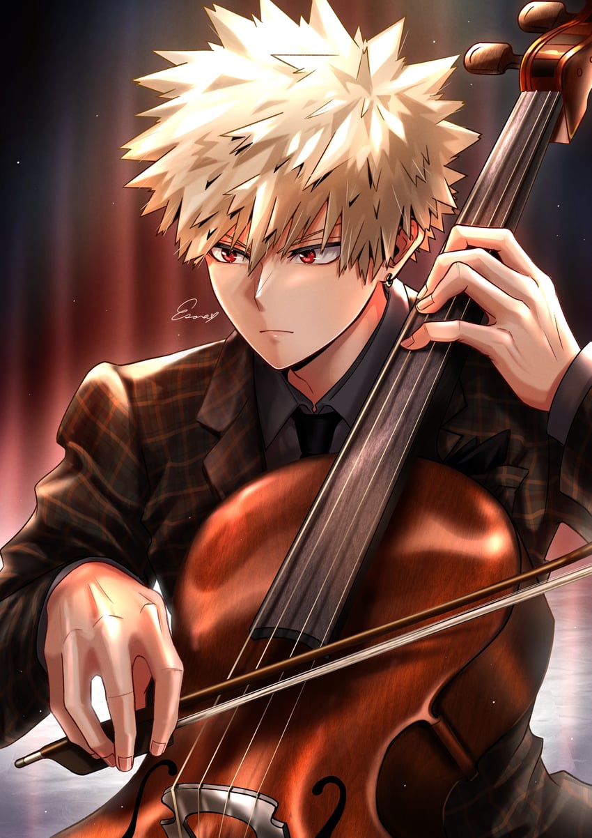 bakugou katsuki (boku no hero academia) drawn by esora-arts