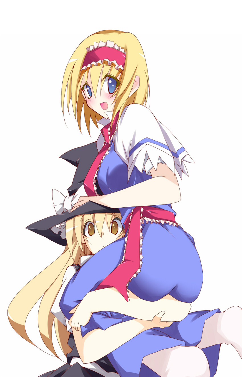kirisame marisa and alice margatroid (touhou) drawn by ichimura_kanata
