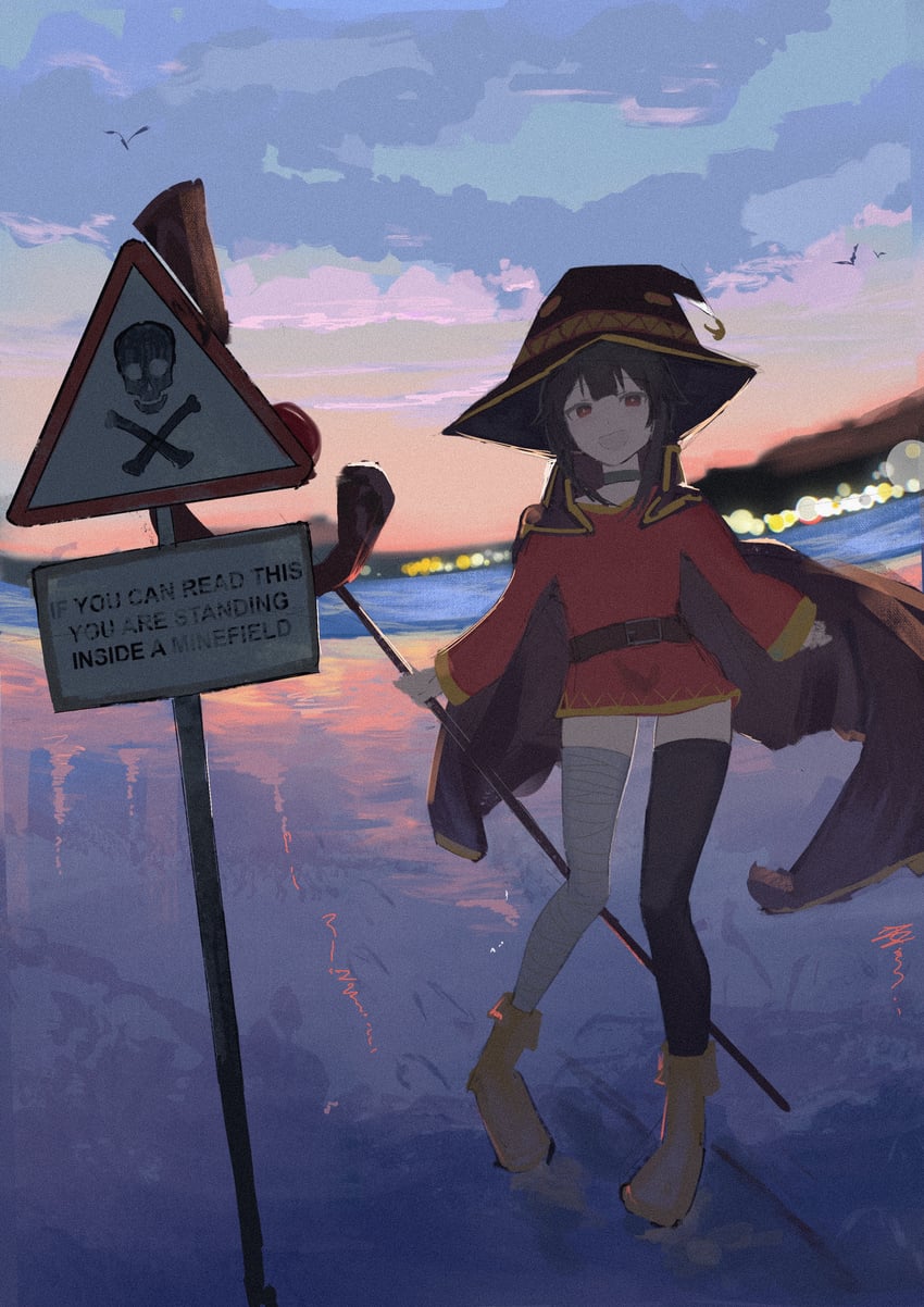 megumin (kono subarashii sekai ni shukufuku wo!) drawn by koukouya