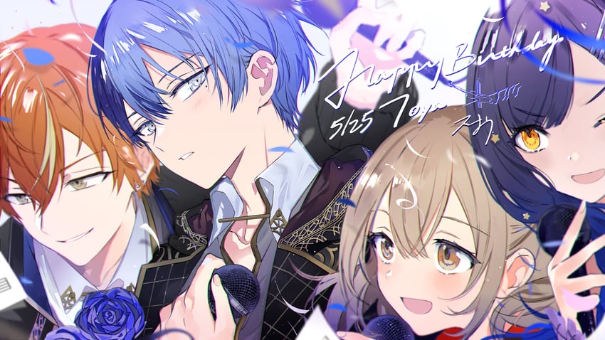 shinonome akito, shiraishi an, aoyagi touya, and azusawa kohane (project sekai) drawn by suou_(sdurorhr)