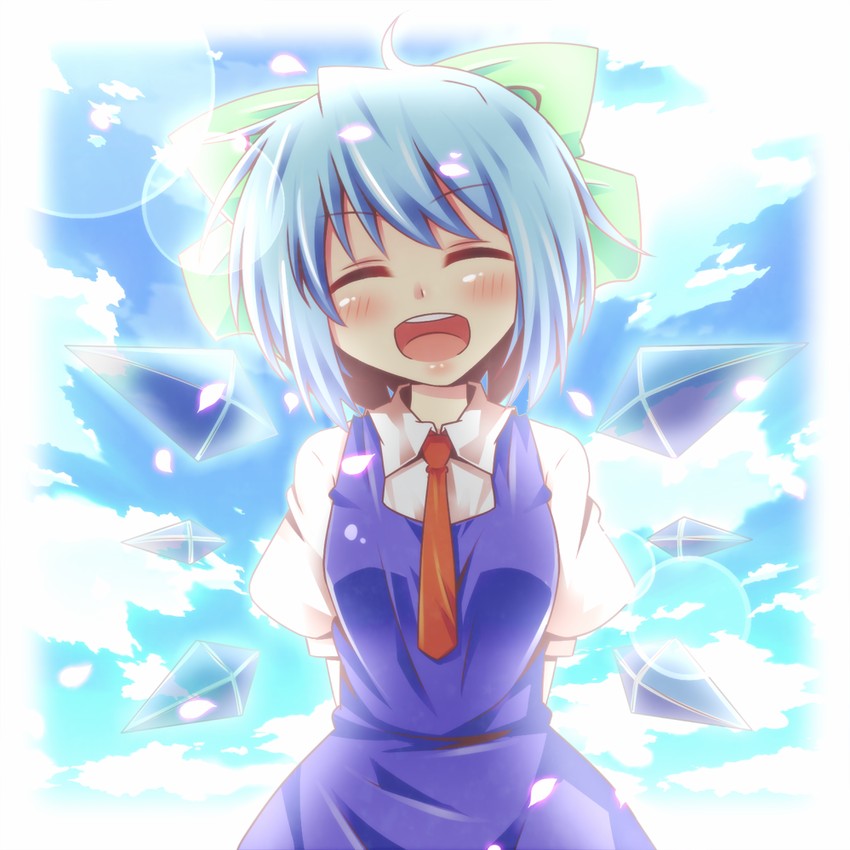 cirno (touhou) drawn by kousa_(black_tea)
