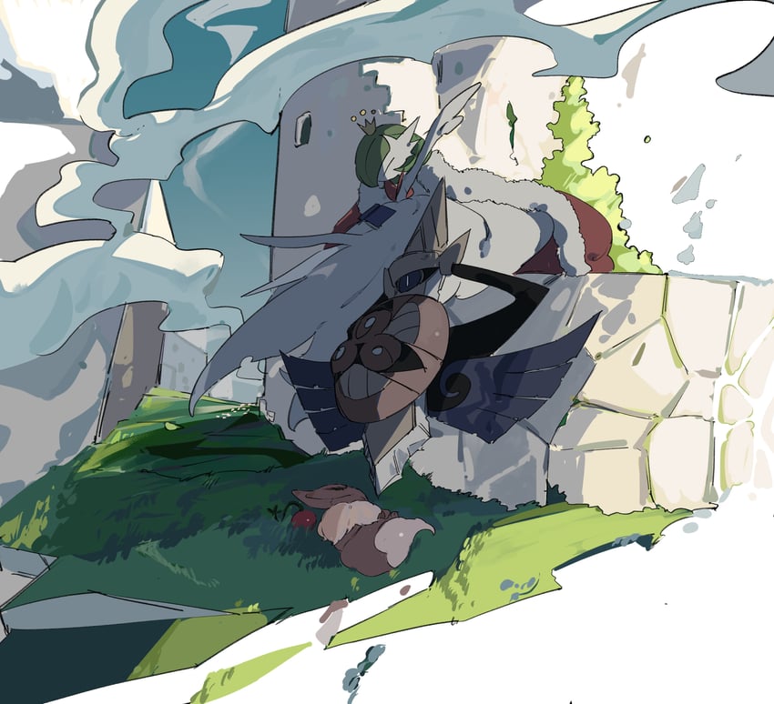 gardevoir, eevee, mega gardevoir, and aegislash (pokemon) drawn by apios
