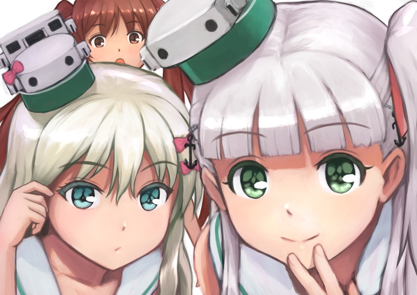 libeccio, grecale, and maestrale (kantai collection) drawn by porupurucha