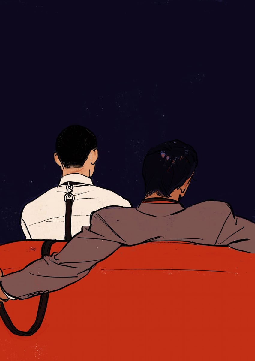 tsukishima hajime and koito otonoshin (golden kamuy) drawn by chengongzi123