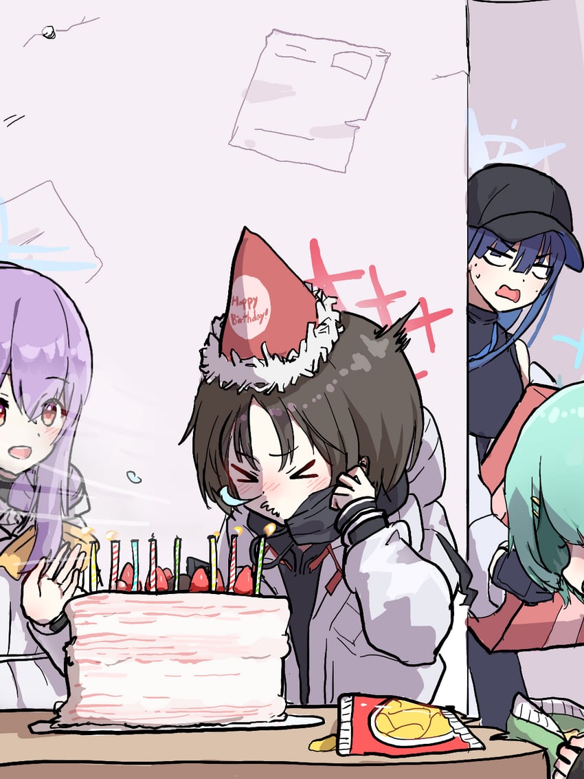 saori, atsuko, hiyori, and misaki (blue archive) drawn by uranium10