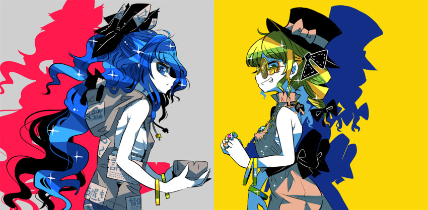 yorigami shion and yorigami jo'on (touhou) drawn by yt_(wai-tei)
