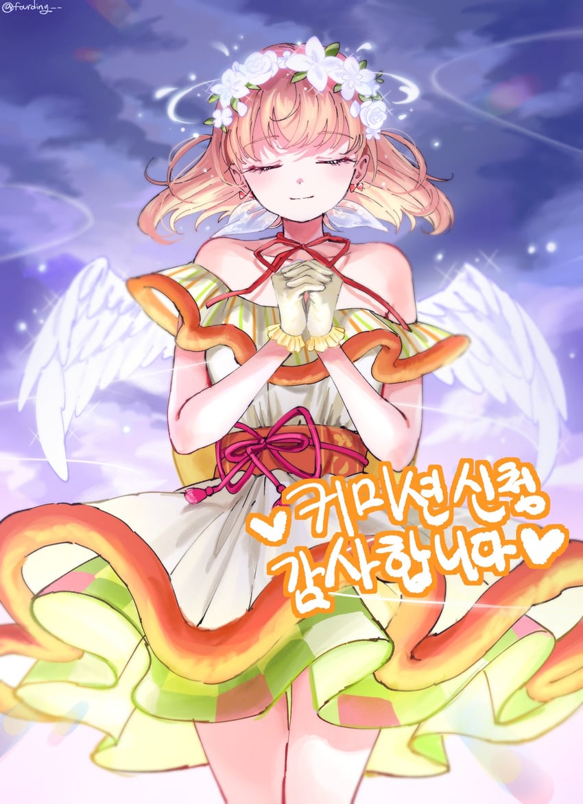 hinoshita kaho (love live! and 1 more) drawn by 4ding