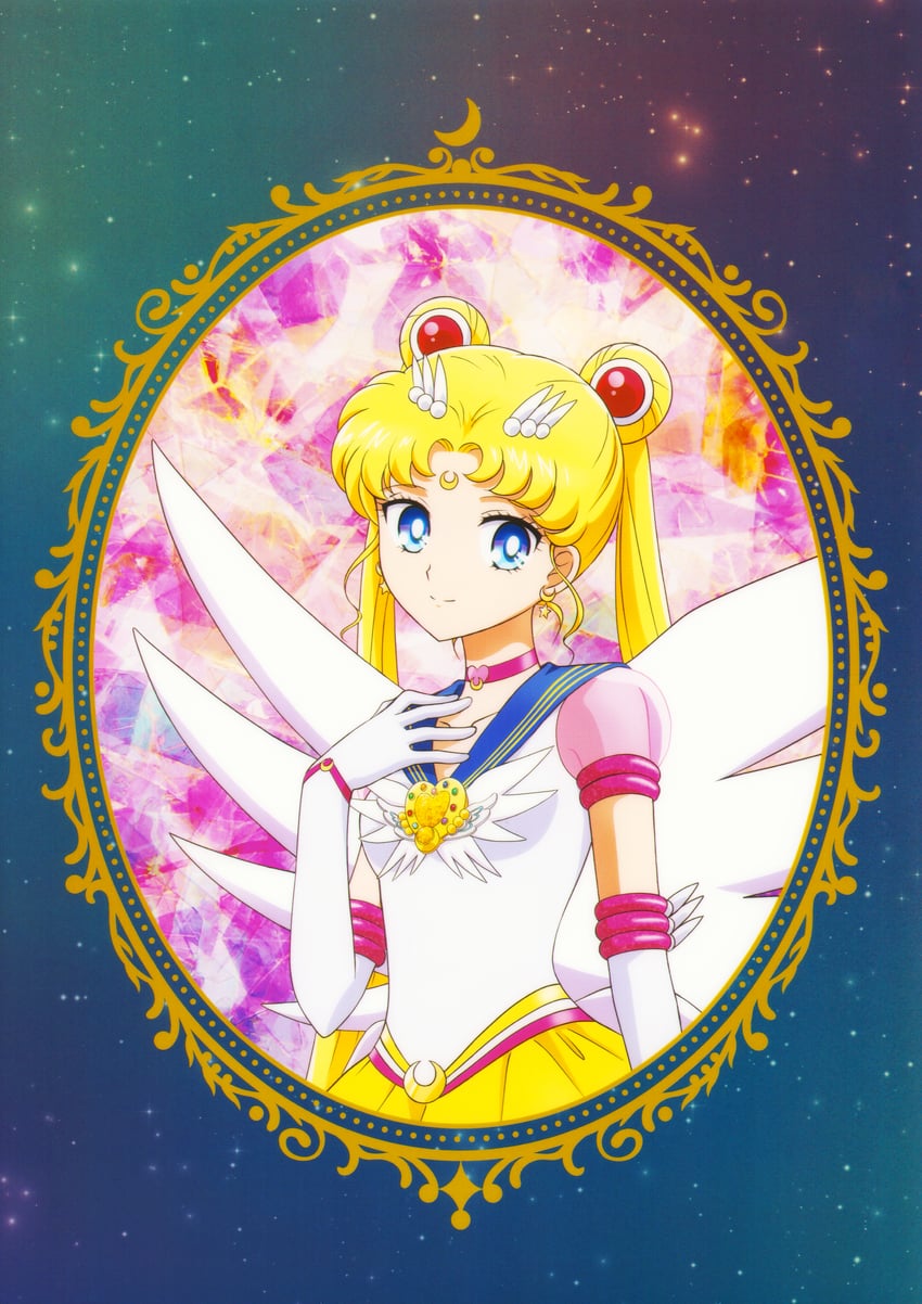 tsukino usagi, sailor moon, and eternal sailor moon (bishoujo senshi sailor moon and 2 more) drawn by takahashi_akira