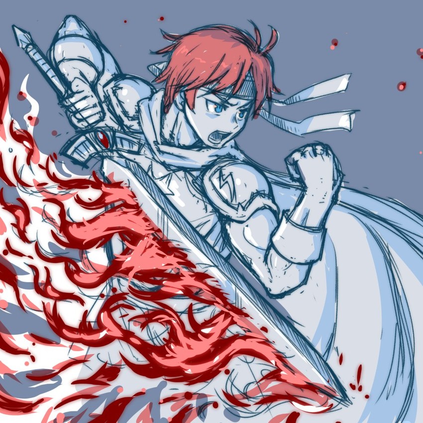 roy (fire emblem and 2 more) drawn by akairiot
