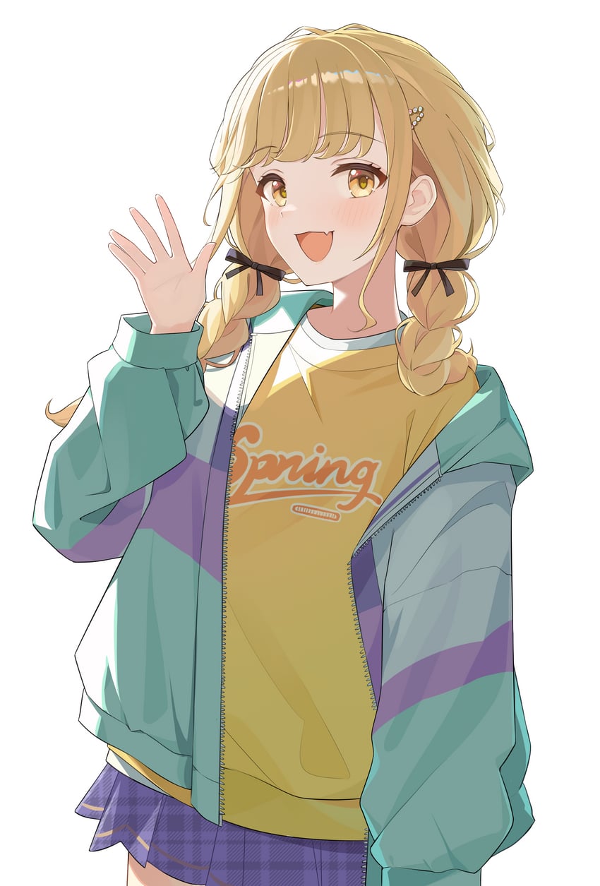 fujita kotone (idolmaster and 1 more) drawn by trigonometric_function