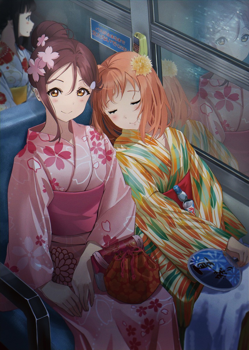 sakurauchi riko, takami chika, and kurosawa dia (love live! and 1 more) drawn by moshi_(0364p)