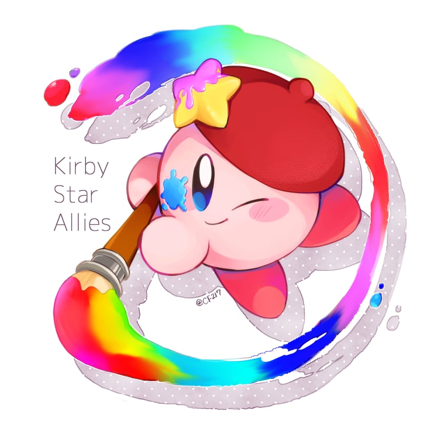 kirby and artist kirby (kirby and 1 more) drawn by cf217