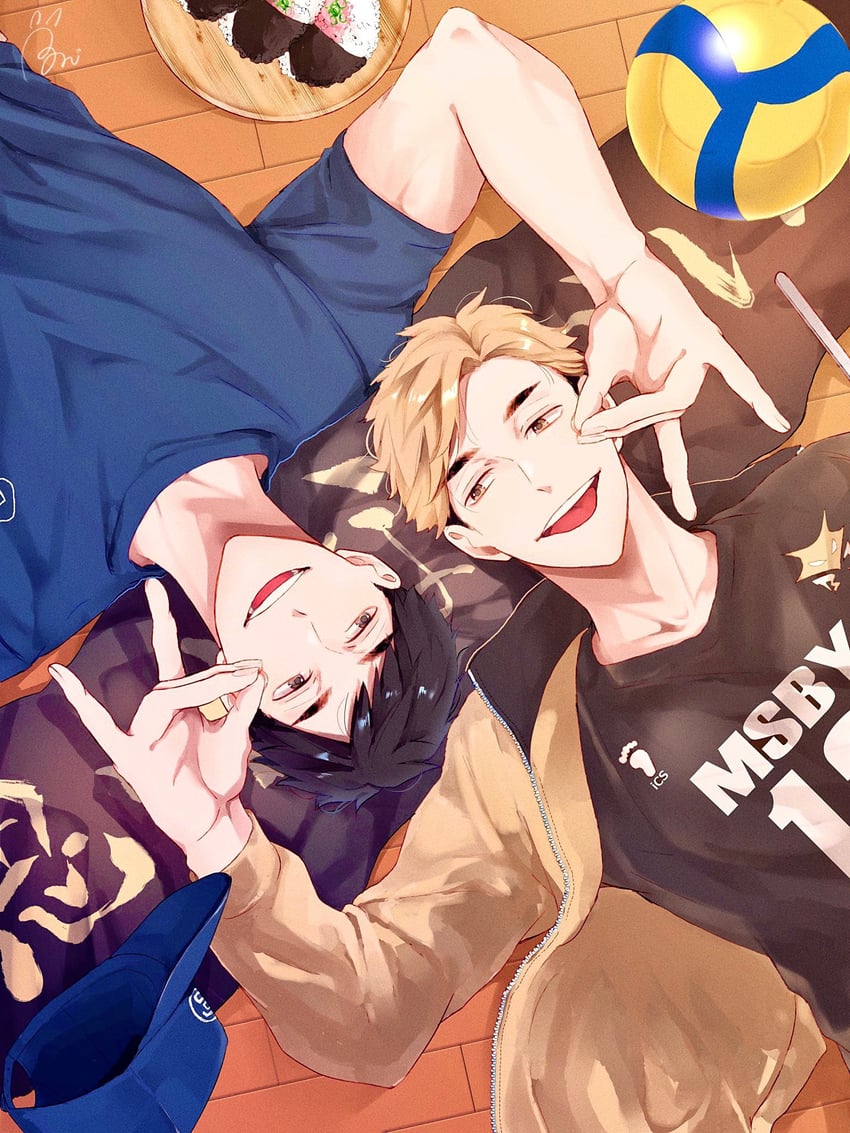 miya atsumu and miya osamu (haikyuu!!) drawn by skmw_0